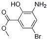 Structure of Methyl 3-amino-5-bromo-2-hydroxybenzoate 95+%
