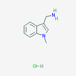 Structure of (1-methylindol-3-yl)methanamine;hydrochloride