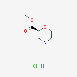 Structure of (S)-methyl morpholine-2-carboxylate hydrochloride