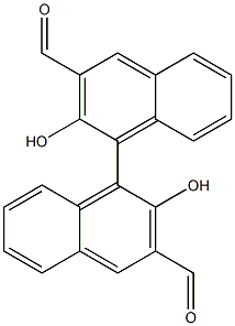 Structure of S-2,2'-dihydroxy-[1,1'-Binaphthalene]-3,3'-dicarboxaldehyde