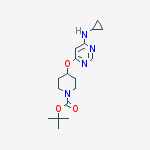 Structure of 4-(6-CyclopropylaMino-pyriMidin-4-yloxy)-piperidine-1-carboxylic acid tert-butyl ester