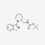 Structure of (1-Benzo[d]isothiazol-3-yl-piperidin-2-ylMethyl)-carbaMic acid tert-butyl ester