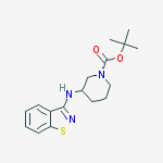Structure of 3-(Benzo[d]isothiazol-3-ylaMino)-piperidine-1-carboxylic acid tert-butyl ester