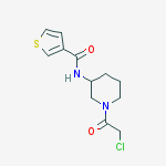 Structure of Thiophene-3-carboxylic acid [1-(2-chloro-acetyl)-piperidin-3-yl]-aMide