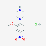 Structure of 1-(2-Methoxy-4-nitro-phenyl)-piperazine hydrochloride