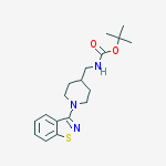 Structure of tert-Butyl ((1-(benzo[d]isothiazol-3-yl)piperidin-4-yl)Methyl)carbaMate