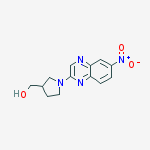Structure of [1-(6-Nitro-quinoxalin-2-yl)-pyrrolidin-3-yl]-Methanol