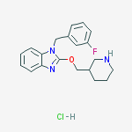 Structure of 1-(3-Fluoro-benzyl)-2-(piperidin-3-ylMethoxy)-1H-benzoiMidazole hydrochloride