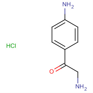 Structure of Ethanone, 2-amino-1-(4-aminophenyl)-, monohydrochloride