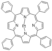 Structure of meso-Tetraphenylporphyrin-Pt(II)