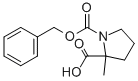 Structure of (+/-)-N-CBZ-2-methylproline