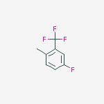 Structure of 4-Fluoro-1-methyl-2-(trifluoromethyl)benzene