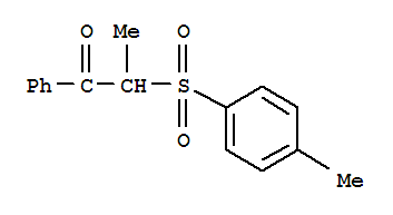 Structure of 1-propanone, 2-[(4-methylphenyl)sulfonyl]-1-phenyl-