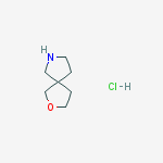 2-oxa-7-azaspiro[4.4]nonane;hydrochloride结构式