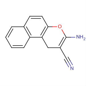 Structure of 1H-Naphtho[2,1-b]pyran-2-carbonitrile, 3-amino-