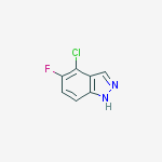 Structure of 4-Chloro-5-fluoro-1H-indazole