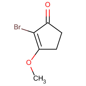 Structure of 2-Cyclopenten-1-one, 2-bromo-3-methoxy-