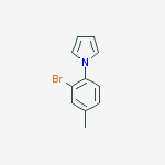 Structure of 1-(2-bromo-4-methylphenyl)pyrrole