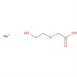 Structure of Acetic acid, (2-hydroxyethoxy)-, monosodium salt
