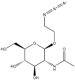 Structure of 2-Azidoethyl 2-Acetamido-2-deoxy-beta-D-glucopyranoside