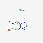 Structure of 5-Bromo-6-fluoro-2-methylbenzodiazole HCl