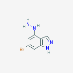 Structure of 6-Bromo-4-hydrazinyl-1H-indazole