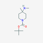 Structure of tert-butyl 4-Methyl-4-(MethylaMino)piperidine-1-carboxylate