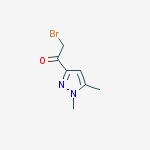 Structure of 2-Bromo-1-(1,5-dimethyl-1H-pyrazol-3-yl)ethanone