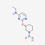 Structure of (R)-3-(4-EthylaMino-pyriMidin-2-yloxy)-piperidine-1-carboxylic acid