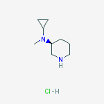 Structure of Cyclopropyl-Methyl-(S)-piperidin-3-yl-aMine hydrochloride