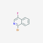 1-bromo-4-fluoroisoquinoline结构式
