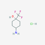 Structure of 4-AMINO-1-(TRIFLUOROMETHYL)CYCLOHEXANOL HYDROCHLORIDE