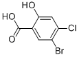 Structure of 5-Bromo-4-chlorosalicylic acid