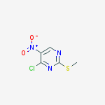 Structure of 4-Chloro-2-(methylthio)-5-nitropyrimidine