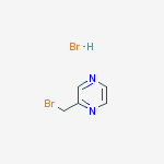 Structure of 2-(BroMoMethyl)pyrazine HydrobroMide