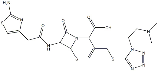 Structure of delta(3)-cefotiam