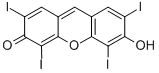 Structure of 2,4,5,7-TETRAIODO-6-HYDROXY-3-FLUORONE