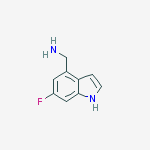 Structure of (6-fluoro-1h-indol-4-yl)methanamine