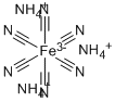 Structure of AMMONIUM FERRICYANIDE