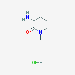 Structure of 3-AMino-1-Methylpiperidin-2-one hydrochloride
