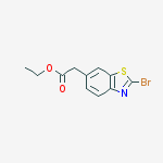 Ethyl (2-bromo-1,3-benzothiazol-6-yl)acetate结构式
