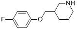 Structure of 3-[(4-FLUOROPHENOXY)METHYL]PIPERIDINE