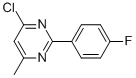 Structure of 4-CHLORO-2-(4-FLUOROPHENYL)-6-METHYLPYRIMIDINE