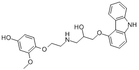 Structure of (R)-(+)-4-HYDROXYPHENYL-CARVEDILOL