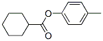 Chemical structure of 4-methylphenyl cyclohexanecarboxylate