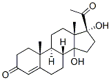 14,17-Dihydroxypregn-4-ene-3,20-dione结构式