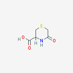 Structure of 3-Thiomorpholinecarboxylic acid, 5-oxo-