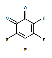 Structure of 3,4,5,6-Tetrafluoro-3,5-cyclohexadiene-1,2-dione