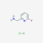 Structure of (6-fluoropyridin-2-yl)methanamine;hydrochloride
