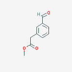 BENZENEACETIC ACID,3-FORMYL-,METHYL ESTER结构式